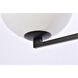Jeanne 2 Light 13 inch Black Flush Mount Ceiling Light