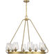 Carlton 8 Light 36 inch Warm Brass Chandelier Ceiling Light, Essentials