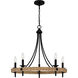 Catania 5 Light 26 inch Matte Black Chandelier Ceiling Light