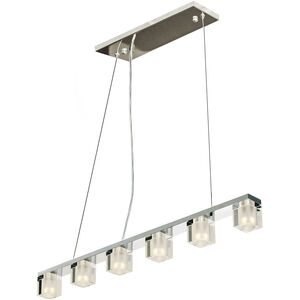 Blocs LED LED 36 inch Polished Chrome Linear Pendant Ceiling Light
