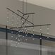 Suspenders LED 61 inch Satin Black Modular Pendant Composition Ceiling Light