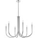 Layne 6 Light 30 inch Chrome Chandelier Ceiling Light