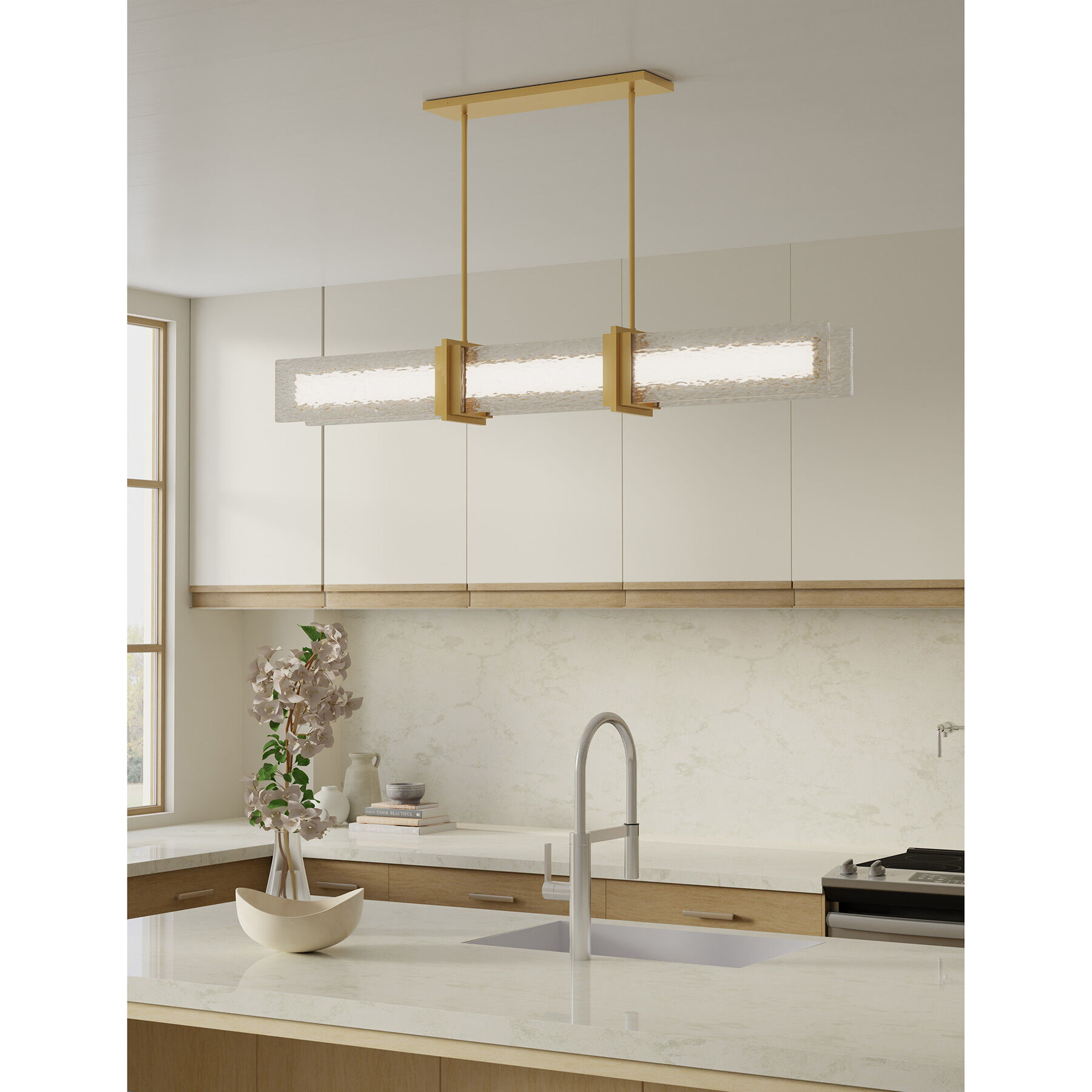 Lumina Island Light Ceiling Light in Legacy Brass