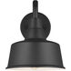 Sean Lavin Barn Light Outdoor Wall Lantern in Black, Small
