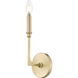Azara Indoor Wall Sconce Wall Light in Vintage Brass