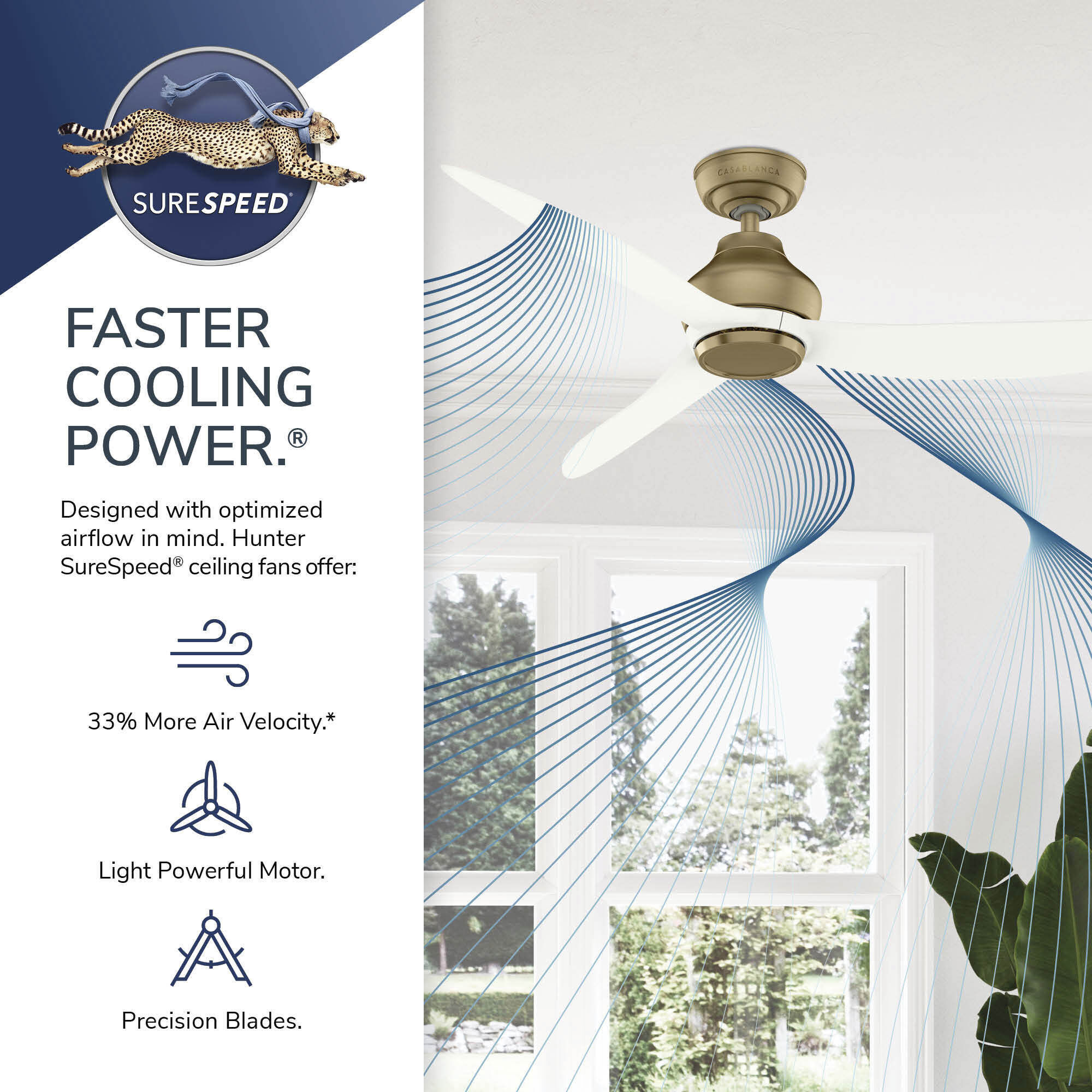 Eyla 52 inch Luxe Gold with Matte White Blades Outdoor Ceiling Fan