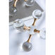 Molecular Clear/Gold Décor