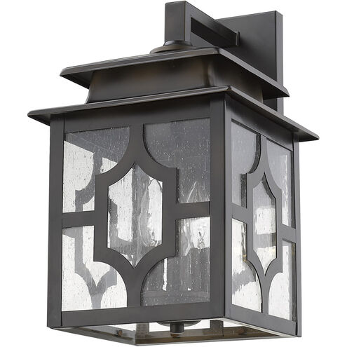 Calvert 3 Light 15 inch Oil-Rubbed Bronze Exterior Wall Mount