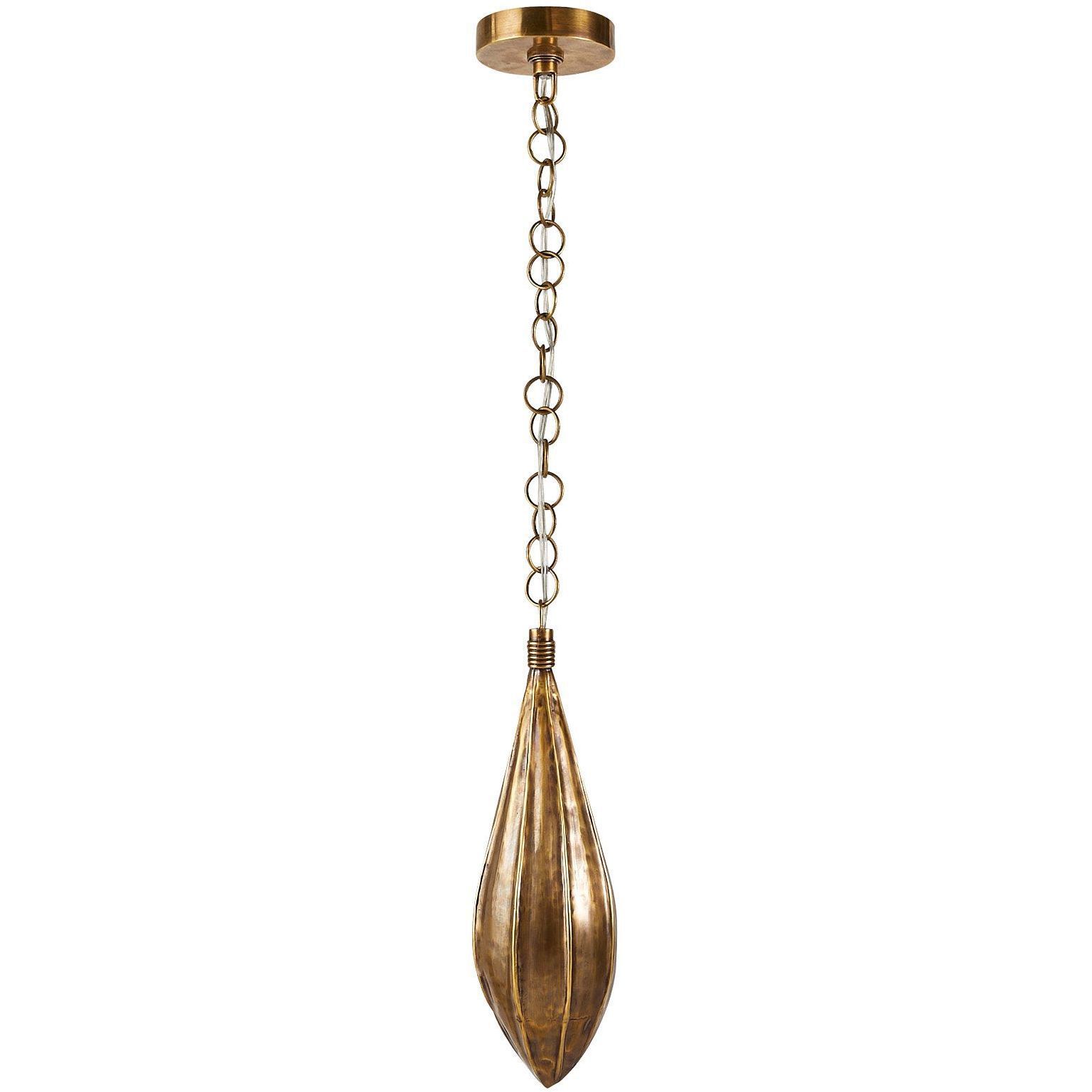 Clayton 1 Light 6 inch Vintage Brass Pendant Ceiling Light