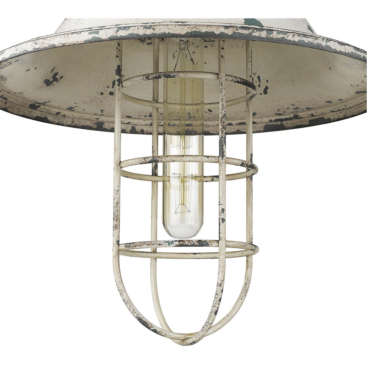 Iris 1 Light 12 inch Aged Ivory Pendant Ceiling Light