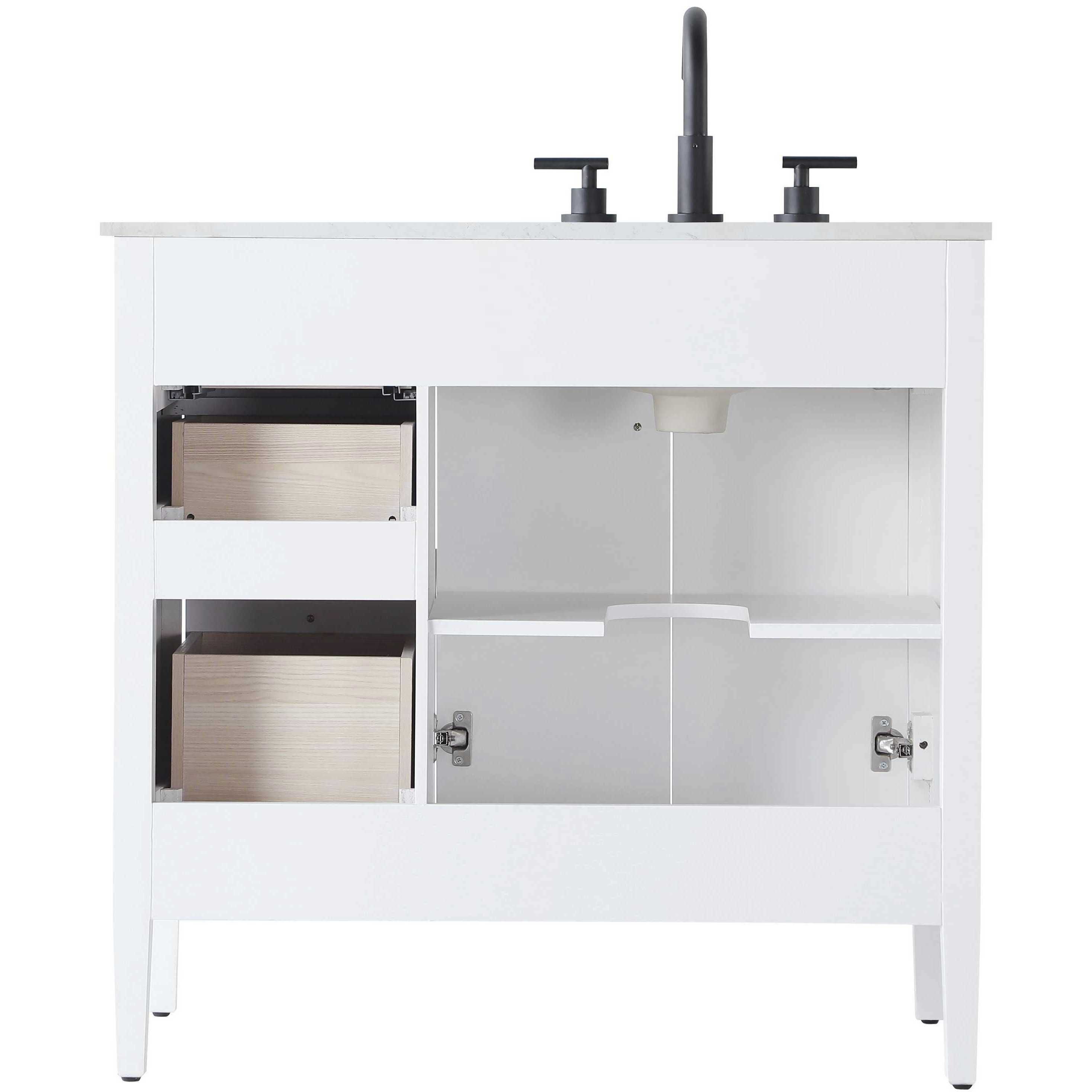 Blakely 36 X 34 inch White Bathroom Vanity Cabinet