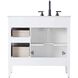 Blakely 36 X 34 inch White Bathroom Vanity Cabinet