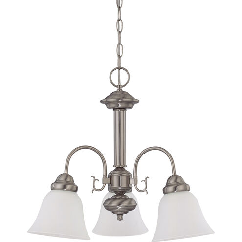 Ballerina 3 Light 20 inch Brushed Nickel Chandelier Ceiling Light