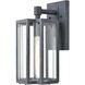 Bianca 1 Light 13 inch Aged Zinc Outdoor Wall Sconce