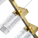 Artisan Collection/SORRENTO Series Linear Chandelier Ceiling Light in Antique Brass