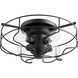Fort Worth 4 Light 18 inch Noir Semi Flush Mount Ceiling Light
