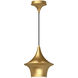 Alora Mood Emiko 1 Light 9.5 inch Brushed Gold Pendant Ceiling Light