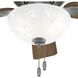 Swanson 44 inch Matte Silver with Autumn Walnut/Natural Wood Blades Ceiling Fan