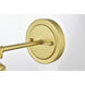 Kai 1 Light 6 inch Brass Bath Sconce Wall Light