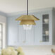 Alora Mood Tetsu Pendant Ceiling Light in Brushed Gold
