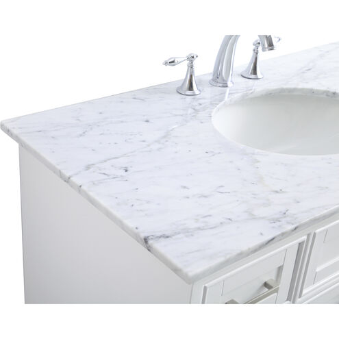 Americana 84 X 22 X 70 inch White Vanity Sink Set