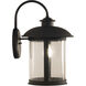 O'Fallon 1 Light 19 inch Dark Bronze Gilded Outdoor Wall Mount