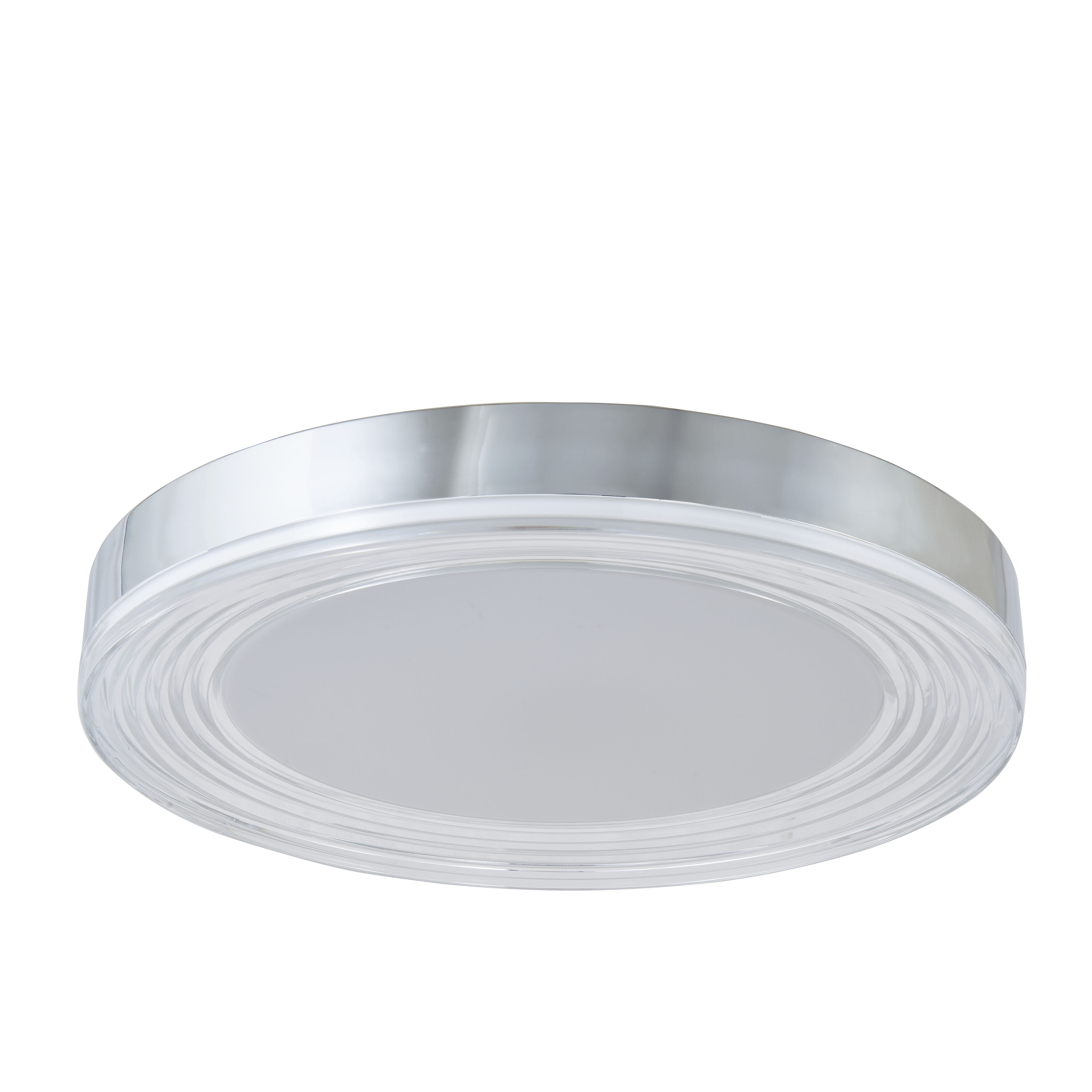 Waves LED 20 inch Chrome Flush Mount Ceiling Light