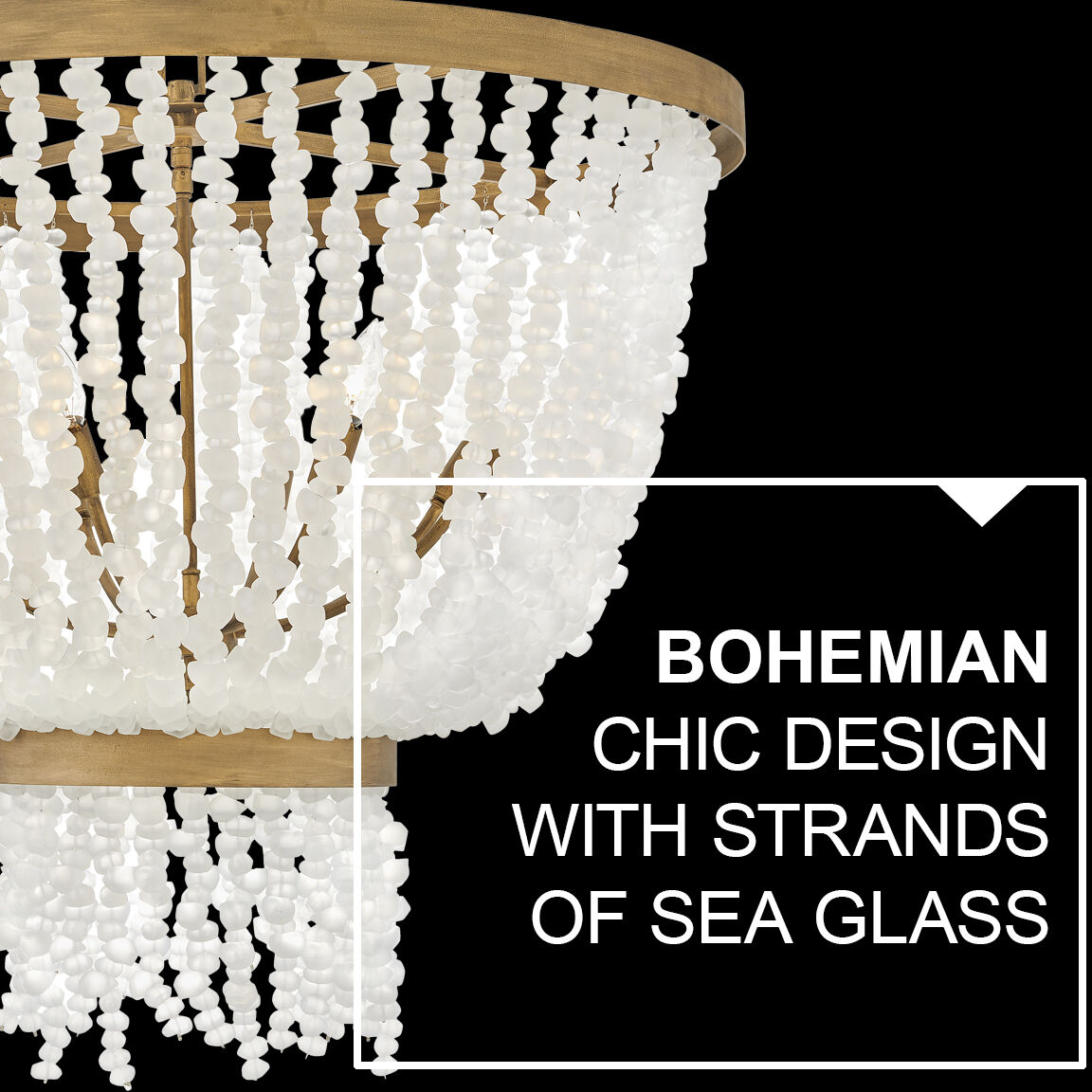 Dune LED 32 inch Burnished Gold Chandelier Ceiling Light