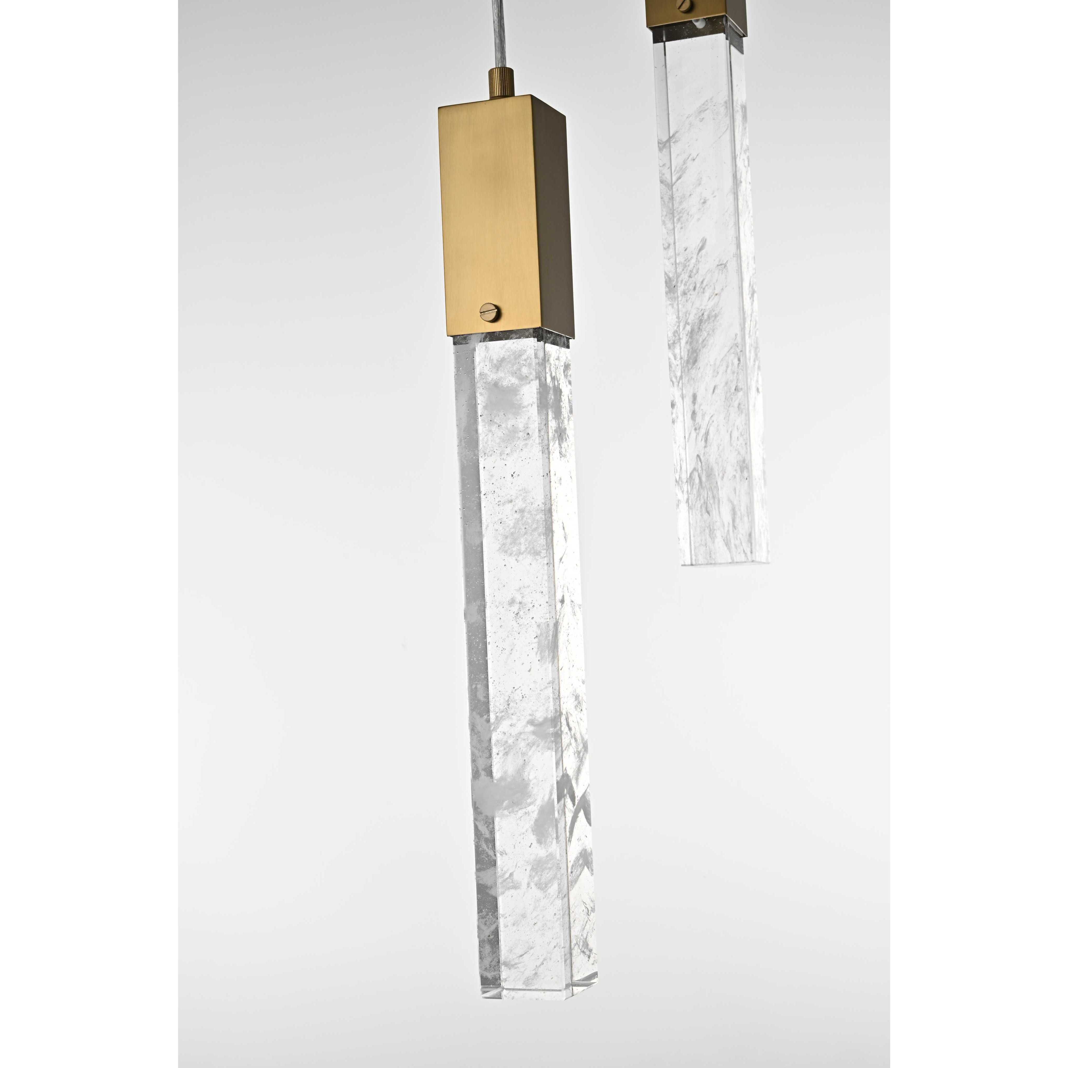 Aurora 36 Light 42 inch Satin Gold Chandelier Ceiling Light