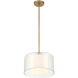 Seville 1 Light 12.75 inch Legacy Brass Convertible Pendant/Semi-Flush Mount Ceiling Light