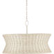 Phebe 4 Light 28.5 inch Bleached Natural and Vanilla Chandelier Ceiling Light