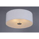 Bongo 3 Light 18 inch Satin Nickel Flush Mount Ceiling Light