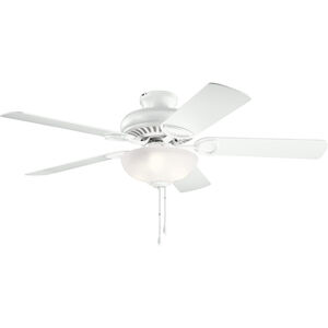 Sutter Place Select 52 inch Matte White Ceiling Fan