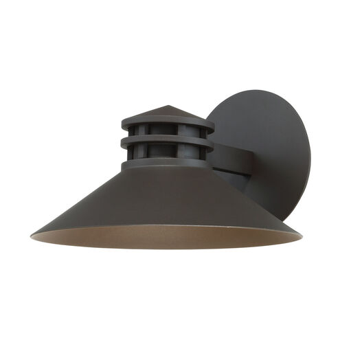 Sodor LED 7 inch Bronze Outdoor Wall Light, dweLED