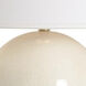Sphere 19 inch 100.00 watt White/Cream Table Lamp Portable Light