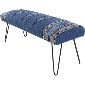 Miriam Dark Blue Upholstered Bench