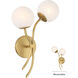 Curven Wall Sconce Wall Light in Legacy Brass