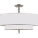 Luxo 5 Light 26 inch Satin Nickel Semi Flush Ceiling Light
