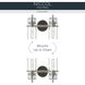 Niccol 2 Light 14 inch Brushed Nickel Vanity Light Wall Light