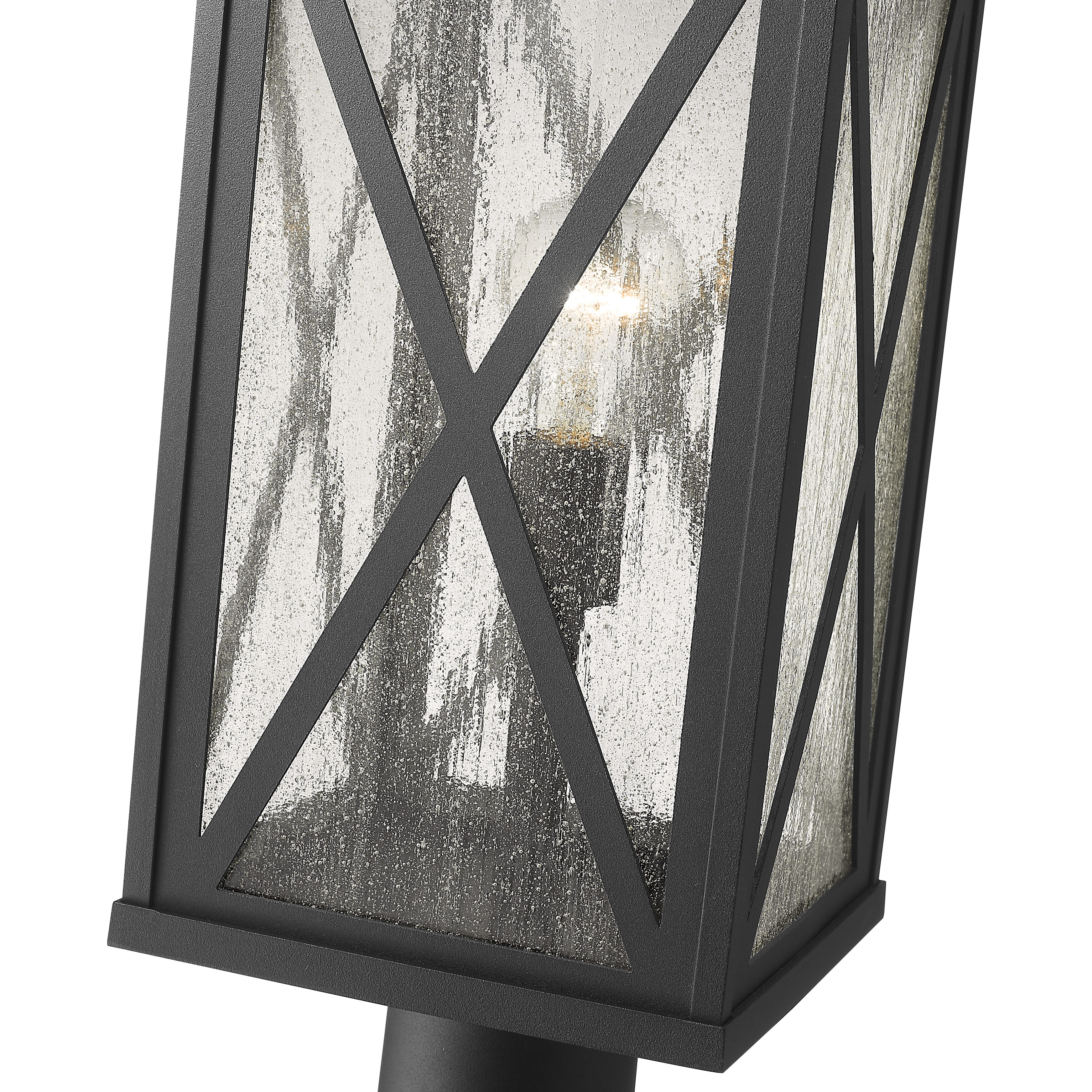 Brookside 1 Light 21.5 inch Black Outdoor Pier Mounted Fixture