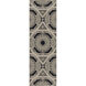 Kaleidoscope 96 X 30 inch Khaki, Charcoal, Navy, Medium Gray Rug