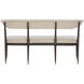 Arlan Coffee Brown/Antique Brass Bench