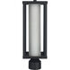 Adler 1 Light 18 inch Black Outdoor Post Lantern