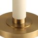 Wessex 65.75 inch 150.00 watt Antique Brushed Brass and White Faux Shagreen Floor Lamp Portable Light