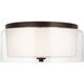Elmwood Park 2 Light 14 inch Bronze Flush Mount Ceiling Light