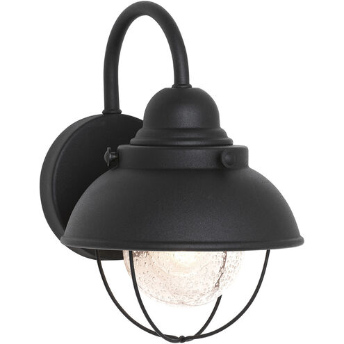 Sebring 1 Light 11.25 inch Black Outdoor Wall Lantern, Small