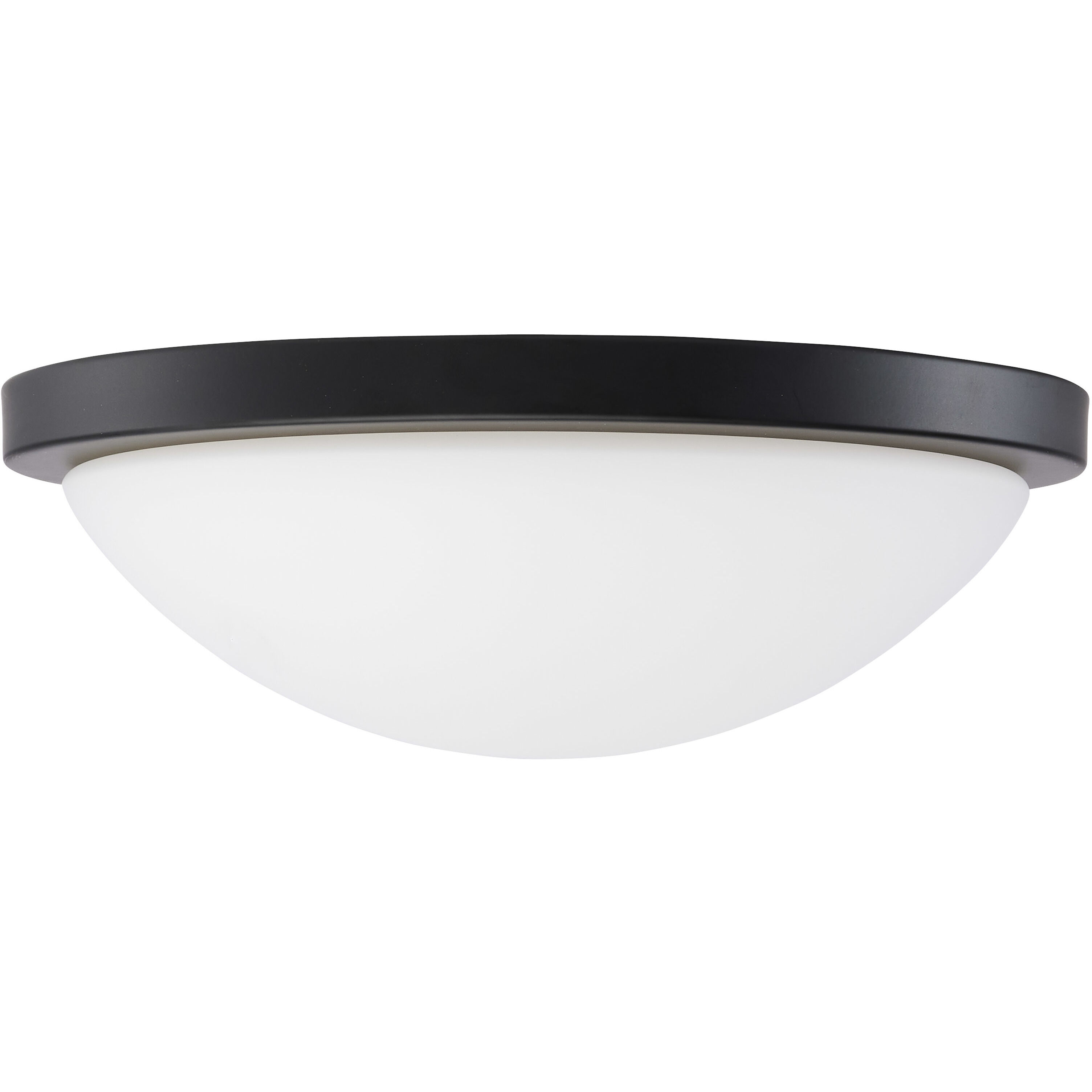 Button LED 11 inch Matte Black LED Flush Mount Ceiling Light