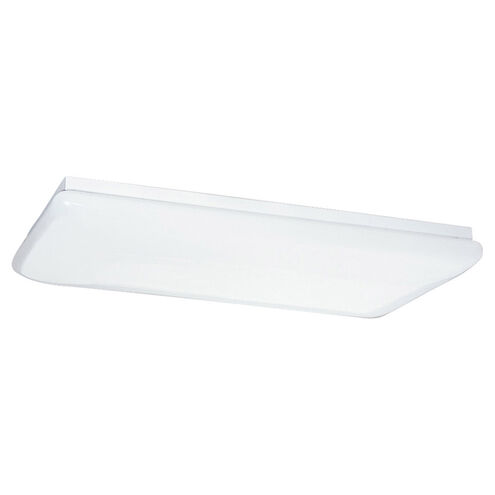 Fluorescent Ceiling 4 Light 16.75 inch White Flush Mount Ceiling Light