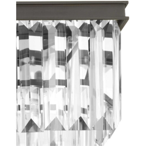 Palermo 4 Light 34 inch Antique Bronze Linear Chandelier Ceiling Light, Design Series