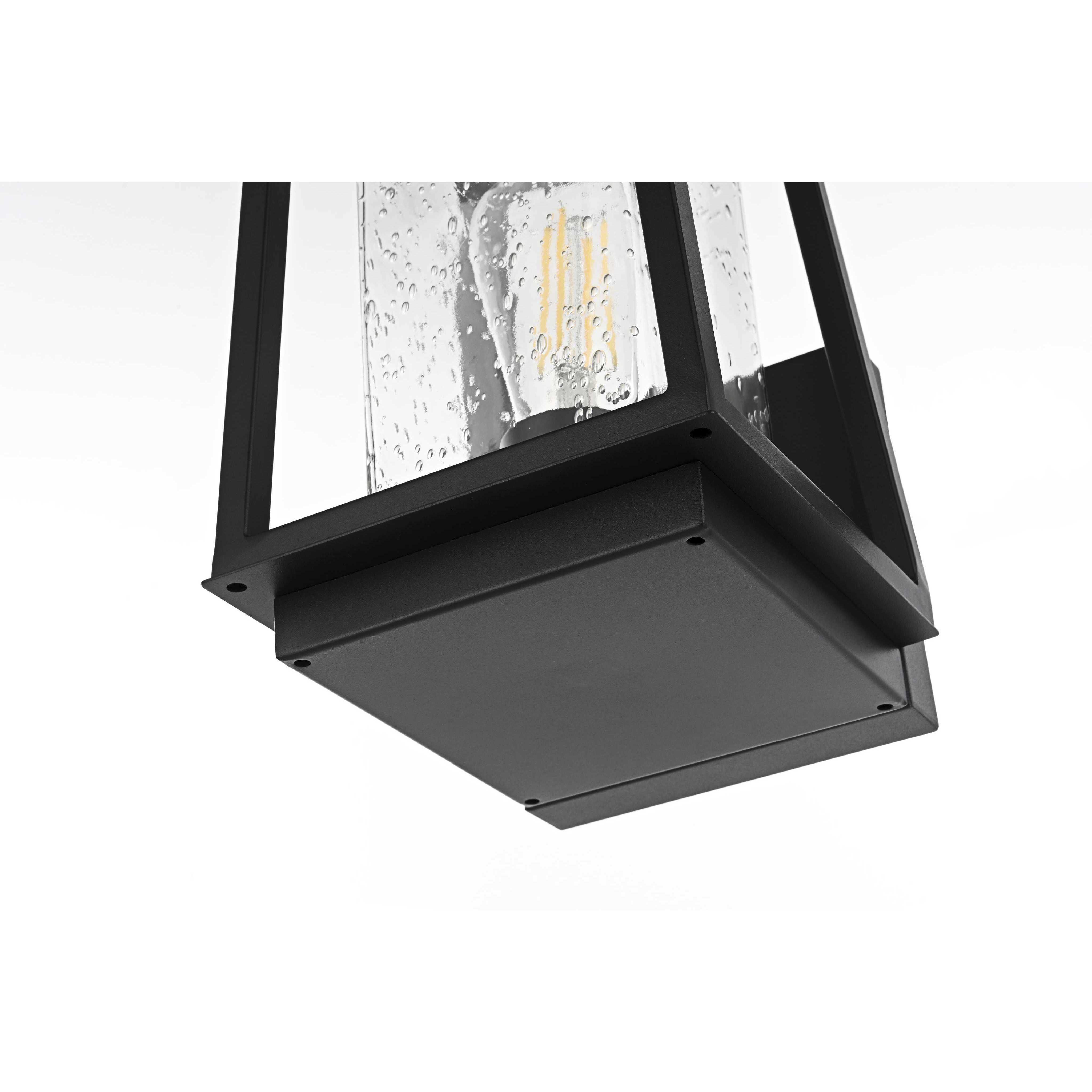 Lehigh 1 Light 10.5 inch Black Outdoor Wall Sconce